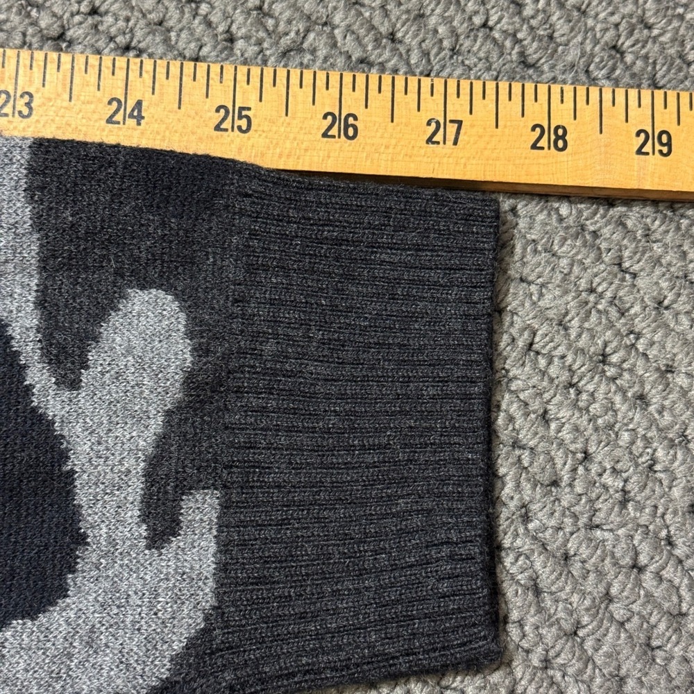 Candy & Caviar Camouflage Knit Sweater Mens XL Wool Cotton Crew Neck Long Sleeve - Picture 5 of 8
